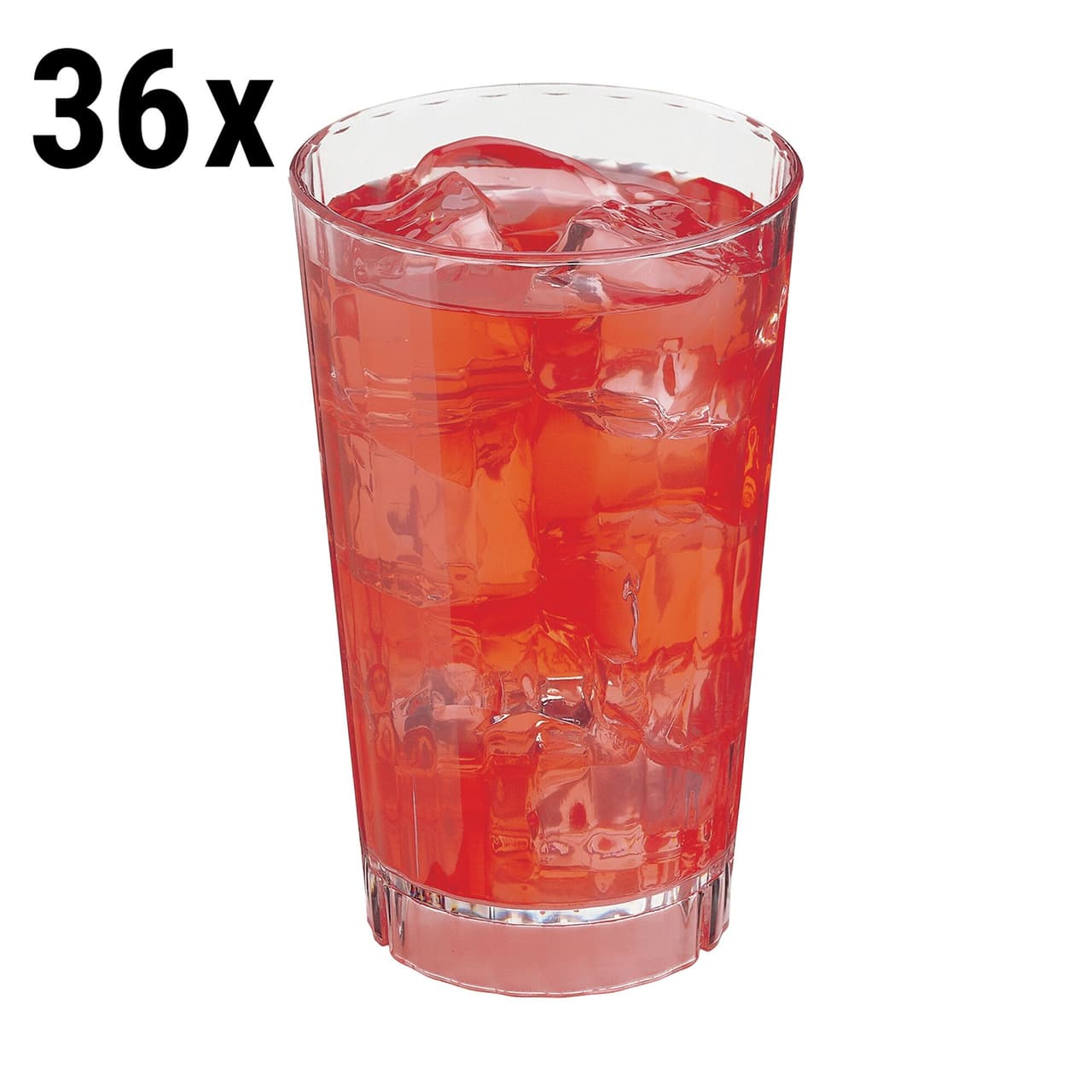 (36 Stück) CAMBRO | HUNTINGTON® - Trinkbecher - 355 ml - Transparent