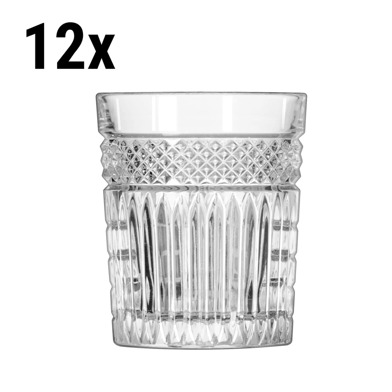 (12 Stück) Allzweck Trinkglas - RADIANT - 350 ml - Transparent