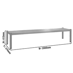 Aufsatzbord ECO - 2000x370mm - mit 1 Etage - Höhe: 415mm