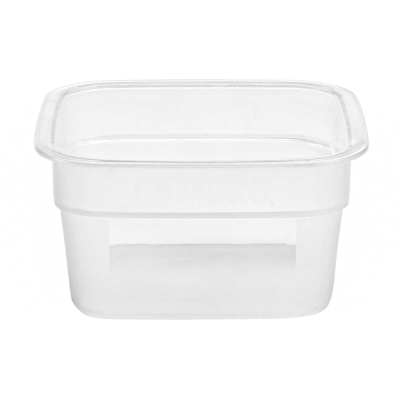 (6 Stück) CAMBRO | CAMSQUARES® -  FreshPro Behälter - 0,47 Liter - Transparent