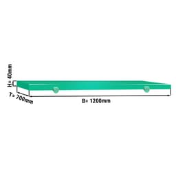 Schneideplatte für Arbeitstisch - 1200x700mm - Grün