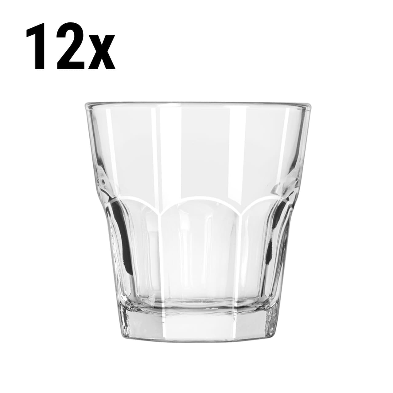 (12 Stück) Allzweck Trinkglas - GIBRALTAR - 266 ml - Transparent