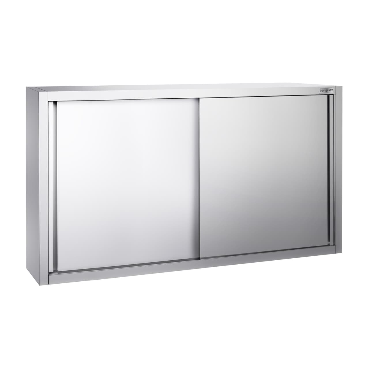 Edelstahl Wandhängeschrank PREMIUM - 1600x400mm - mit Schiebetür - 1000mm hoch