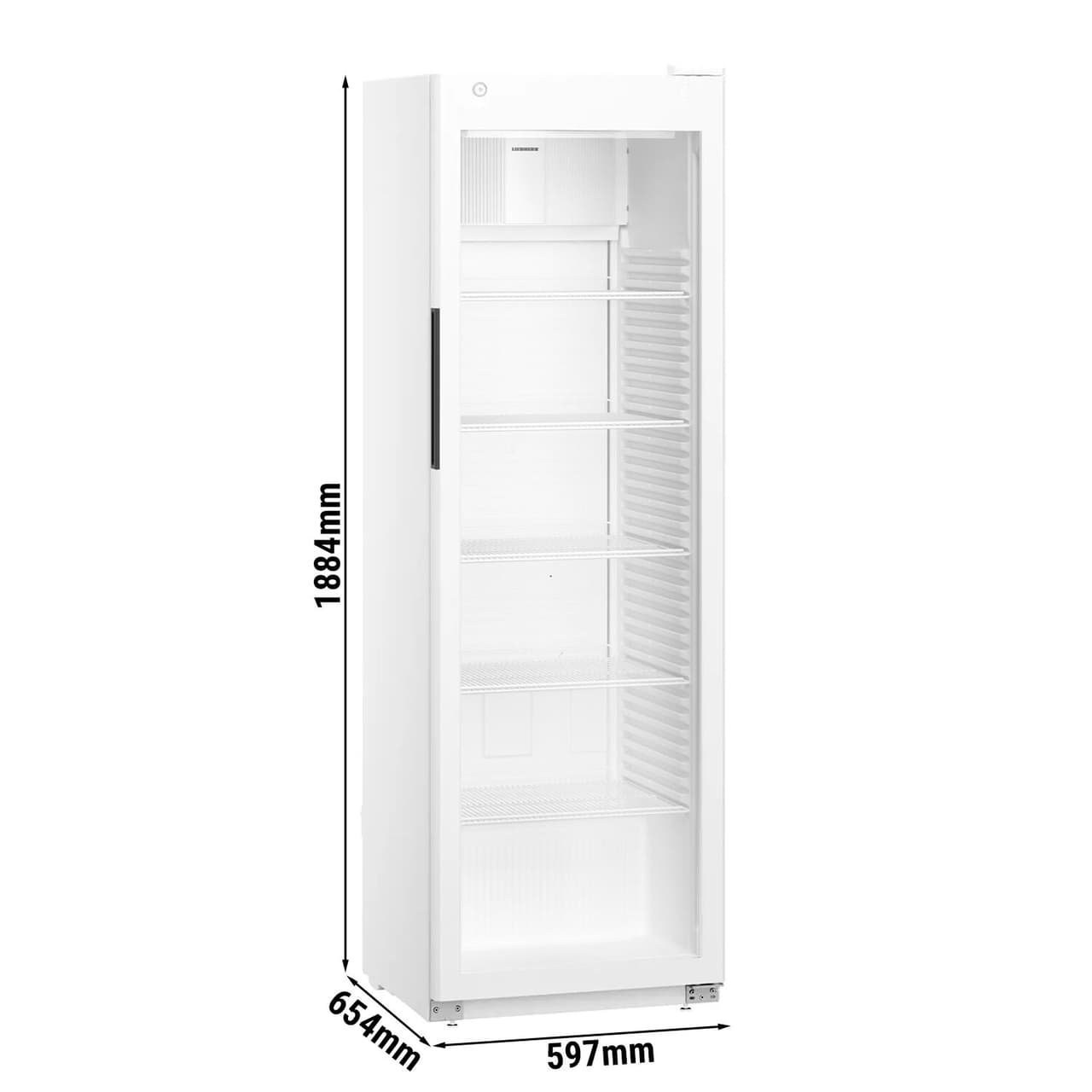 LIEBHERR | Kühlschrank PERFORMANCE - 286 Liter - Innen Kunststoff - mit 1 Glastür - Weiß