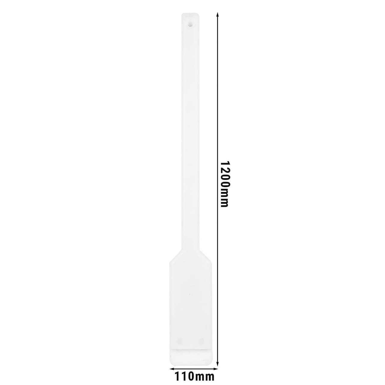 Rührspatel Flach - 120 cm - weiß