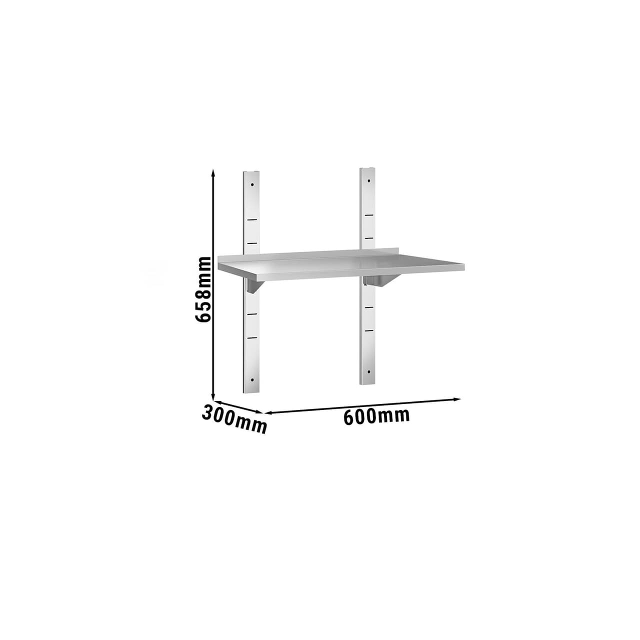 Wandborde PREMIUM - 600x300mm - mit 1 Etage