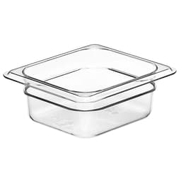 (6 Stück) CAMBRO | CAMWEAR® -  Polycarbonat GN 1/6 Behälter - Clear - Tiefe: 65mm