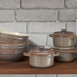 STAUB | CERAMIQUE - Mini Cocotte - Ø 100mm - rund - Keramik - Antik-Grau