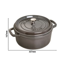 STAUB | LA COCOTTE - Cocotte - Ø 260mm - Gusseisen - Graphit-Grau