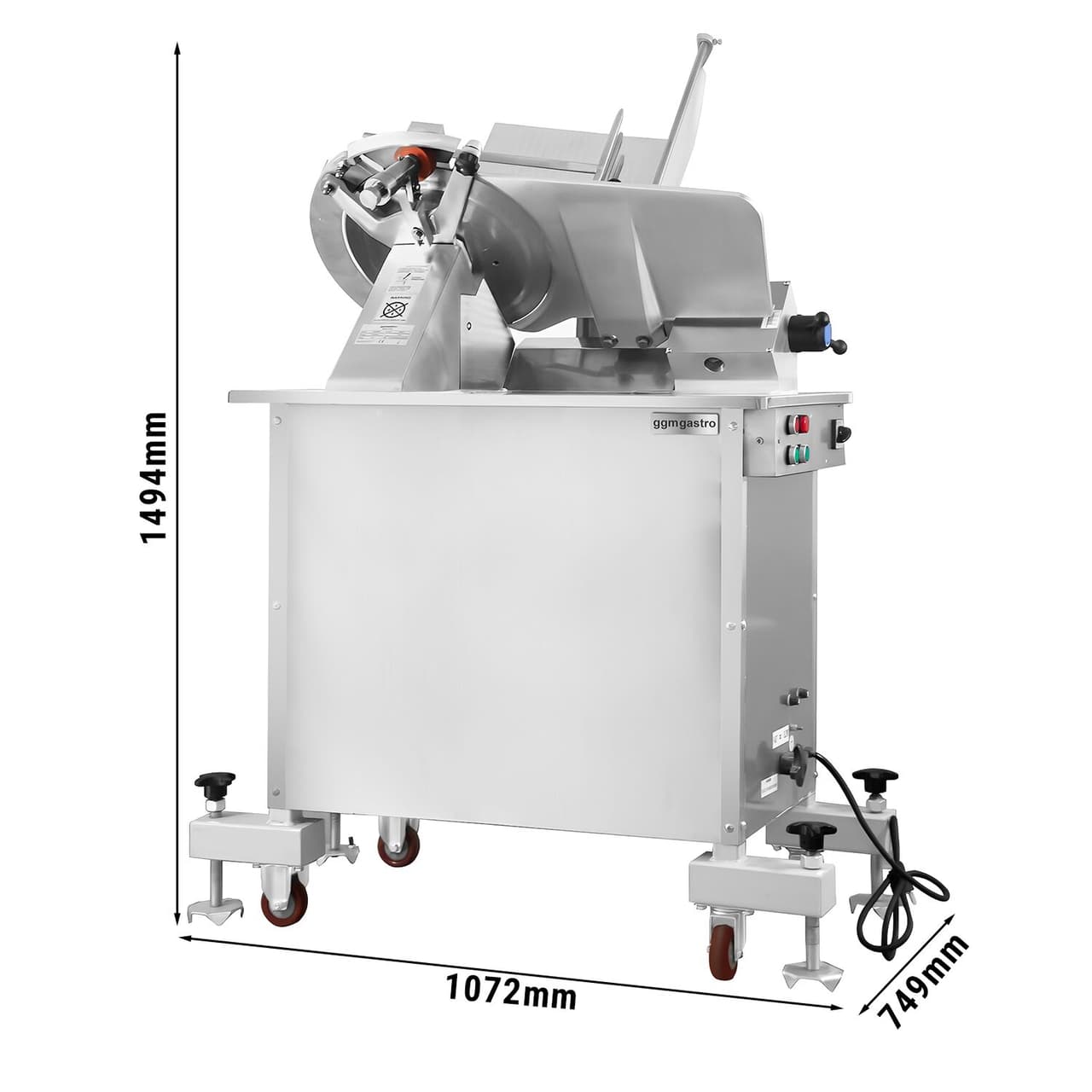 Automatische Aufschnittmaschine - 750 Watt - Messer: Ø 360mm