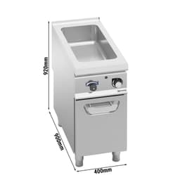 Elektro Bain-Marie - 1x GN 1/1 & 1x GN 1/3