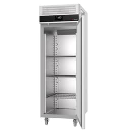 Kühlschrank Edelstahl PREMIUM - GN 2/1 - 700 Liter - mit 1 Tür & Rollen - Für UK