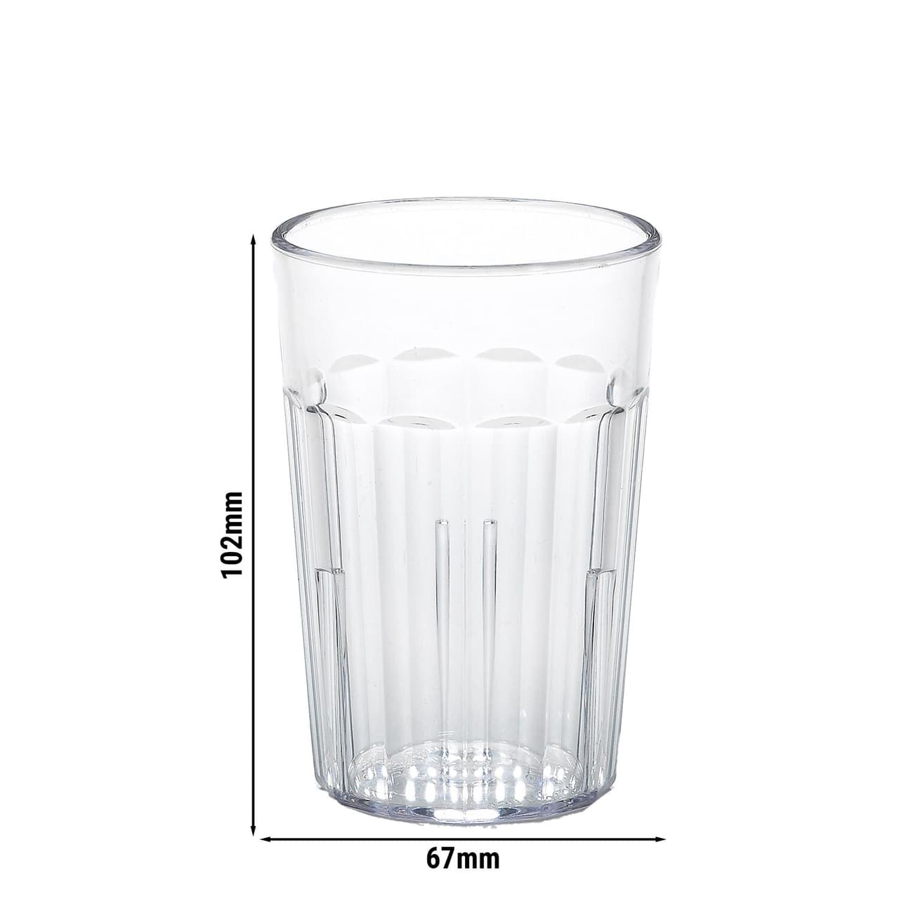 (36 Stück) CAMBRO | NEWPORT - Trinkbecher - 228 ml - BPA-Frei - Transparent