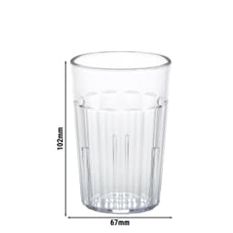 (36 Stück) CAMBRO | NEWPORT - Trinkbecher - 228 ml - BPA-Frei - Transparent