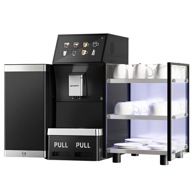 Kaffeevollautomat - 1,3 kW - 10 Zoll Touchscreen - inkl. Tassenwärmer & Milchkühlschrank