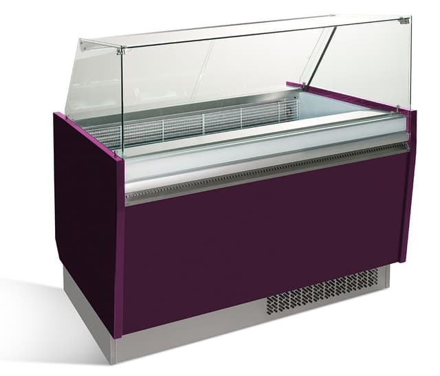 Eistheke LIAM - 1310mm - Statisch - für 10+10x 5 Liter Eisbehälter - Violett