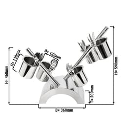 Besteckkasten/ Regal - mit 5 Behältern