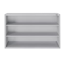 Edelstahl Wandhängeschrank ECO - 1600x400mm - ohne Schiebetür 1000mm hoch