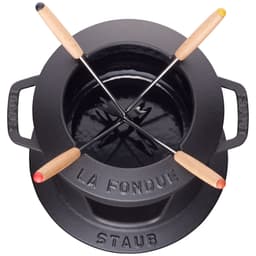 STAUB | SPECIALITIES - Fondue Set - Ø 160mm - Gusseisesn - Schwarz