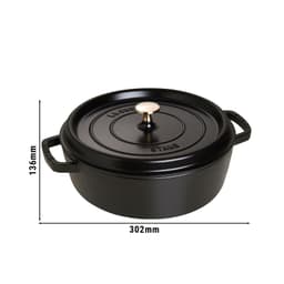 STAUB | LA COCOTTE - Cocotte flach - Ø 280mm - Gusseisen - Schwarz