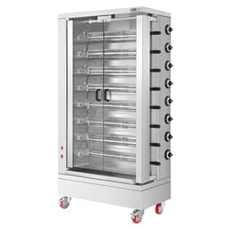 Elektro Hähnchengrill - 26,4kW -  mit 8 Spießen für bis zu 48 Hähnchen