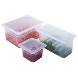 (6 Stück) CAMBRO | CAMWEAR® -  Polypropylen GN 1/6 Behälter - milchig - Tiefe: 100mm