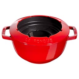 STAUB | SPECIALITIES - Fondue Set - Ø 200mm - Gusseisesn -Kirsch-Rot