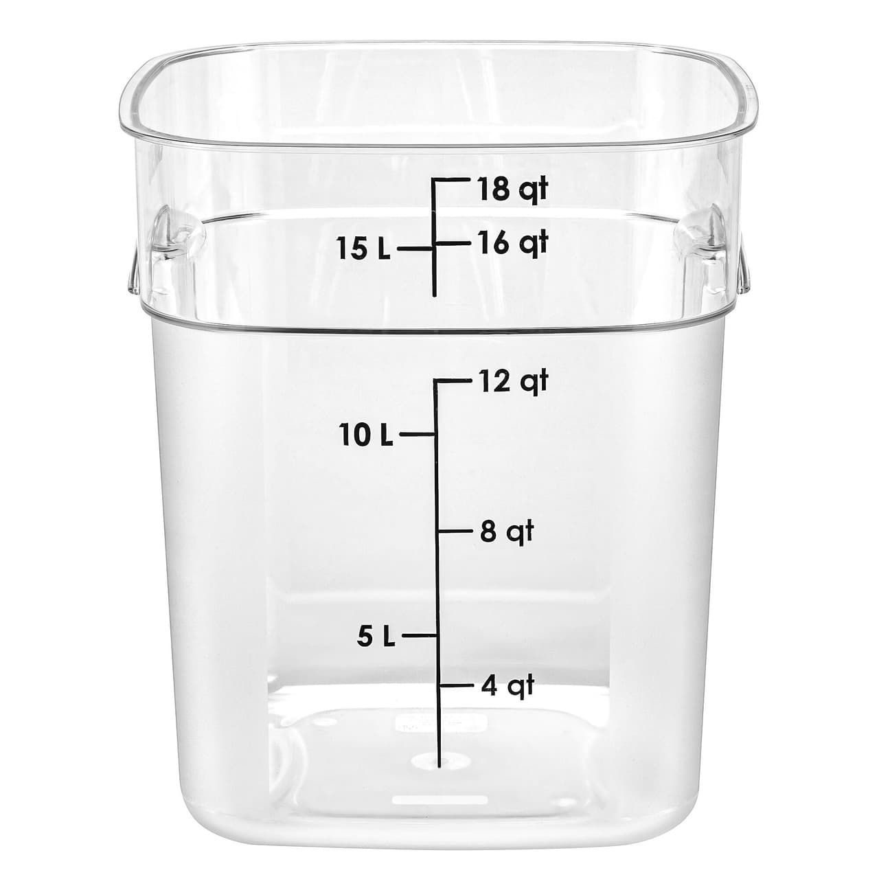 (6 Stück) CAMBRO | CAMWEAR® -  FreshPro Behälter - 17,2 Liter - Transparent