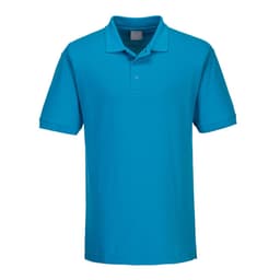 Herren Poloshirt - Wasserblau - Größe: M