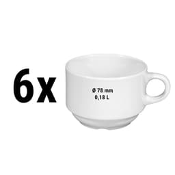 (6 Stück) SELTMANN WEIDEN | Kaffeetasse - 0,18 Liter