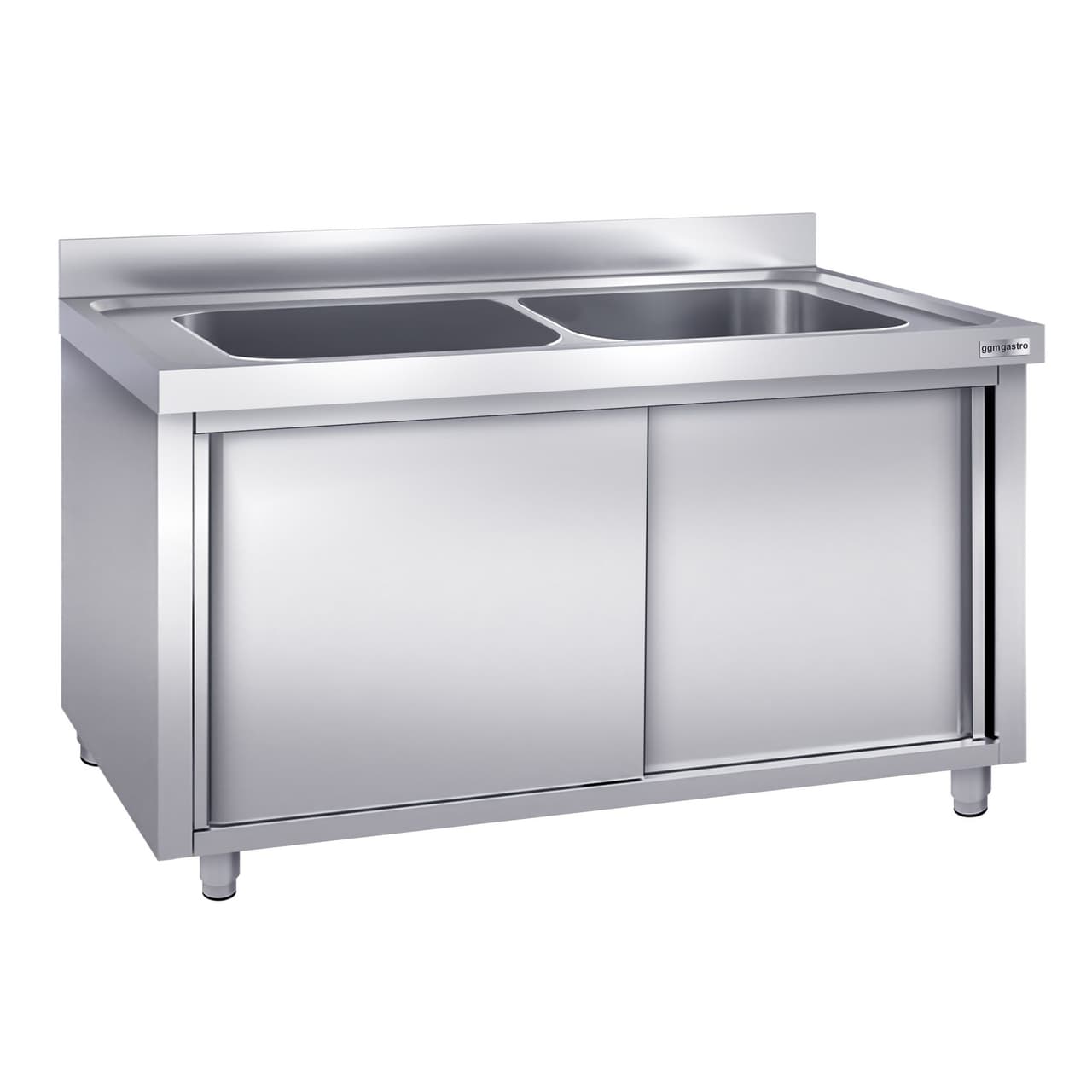 Topfspülschrank - 1600x600mm - mit 2 Becken