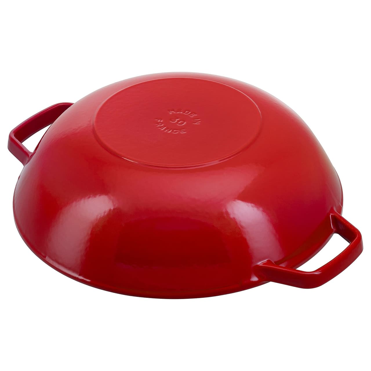 STAUB | SPECIALITIES - Wok mit Glasdeckel - Ø 300mm - Gusseisen - Kirsch-Rot