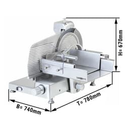 Aufschnittmaschine - 370 Watt - Messer: Ø 370mm