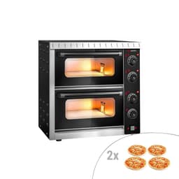 Elektro Mini Pizzaofen - 4+4x 20cm - Manuell