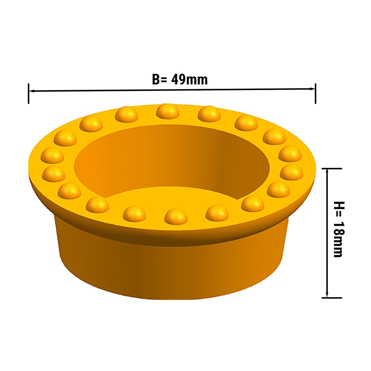 Platten für Tartlet Maschine TMNP - Tartlet-Form: Rund - Ø 47mm