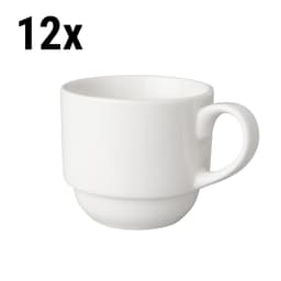 (12 Stück) BUDGETLINE - Kaffeetasse Mammoet - 20 cl - Weiß