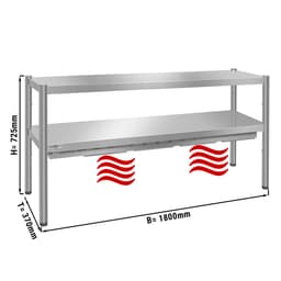 Wärmebrücke PREMIUM - 1800x370mm - mit 2 Etagen - Höhe: 725mm