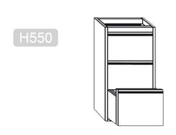 Schubladenblock mit 3 Schubladen PREMIUM - Unterbaumodul 400x560mm