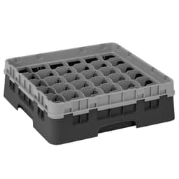 CAMBRO | CAMRACK® - Gläserspülkorb 1/1 - 36 Fächer - mit 1 Extender - 500x500mm - Schwarz