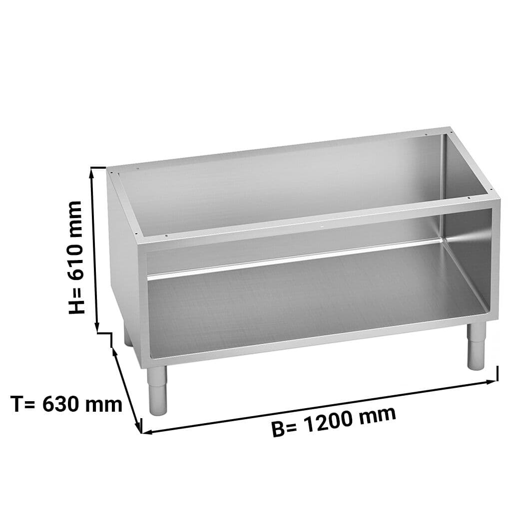 Offener Unterbau - 1200mm - mit abgerundeten Kanten