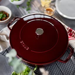 STAUB | BRAISERS - Bräter mit Chistera Drop-Structure - 280mm - Gusseisen - Grenadine-Rot