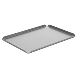 (5 Stück) Konditorei- & Präsentationsplatte aus Aluminium - 400x250x10mm - Silber