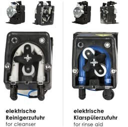 Doppelwandige Geschirrspülmaschine - Digital - 3,9 kW - mit Reinigerpumpe