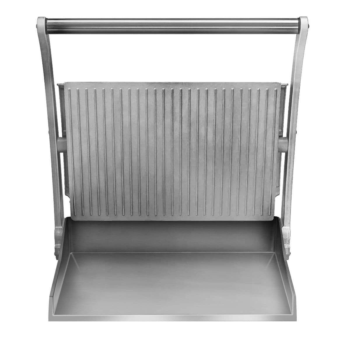 ROBAND | Kontaktgrill | Hamburger Grill - 2,2 kW - oben gerillt & unten glatt - Grillfläche: 375x275mm