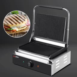 Kontaktgrill - 2,2 kW - oben & unten Gerillt - Grillfläche: 345x235mm