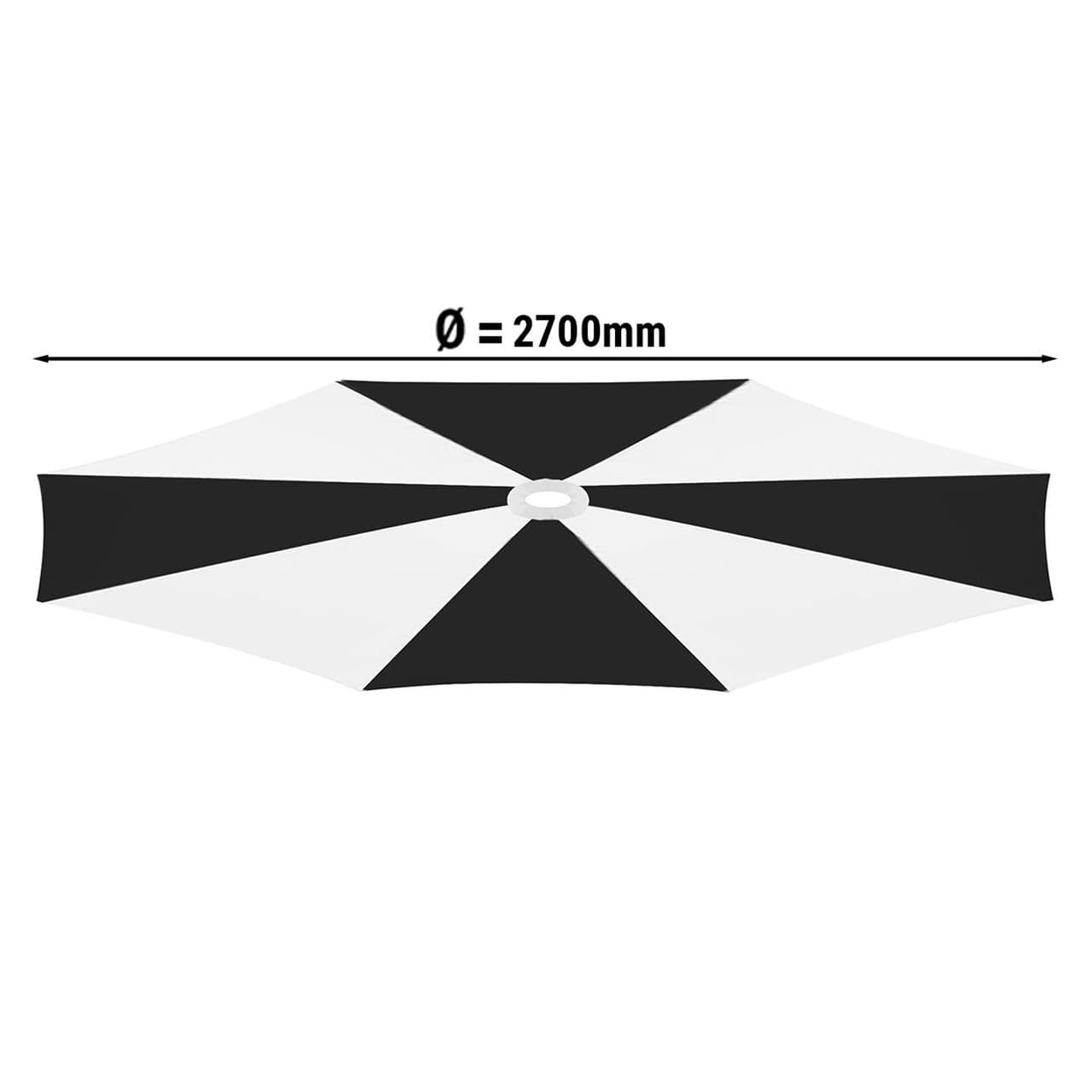 Stoff - für Sonnenschirm - Ø270 cm - ohne LED Beleuchtung