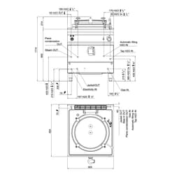 Gas Druck Kochkessel - 100 Liter - Indirekte Beheizung - 20,9 kW