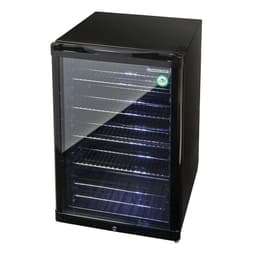 GASTRO-COOL | Barkühlschrank - 540mm - 130 Liter - mit 1 Glasflügeltür - Schwarz