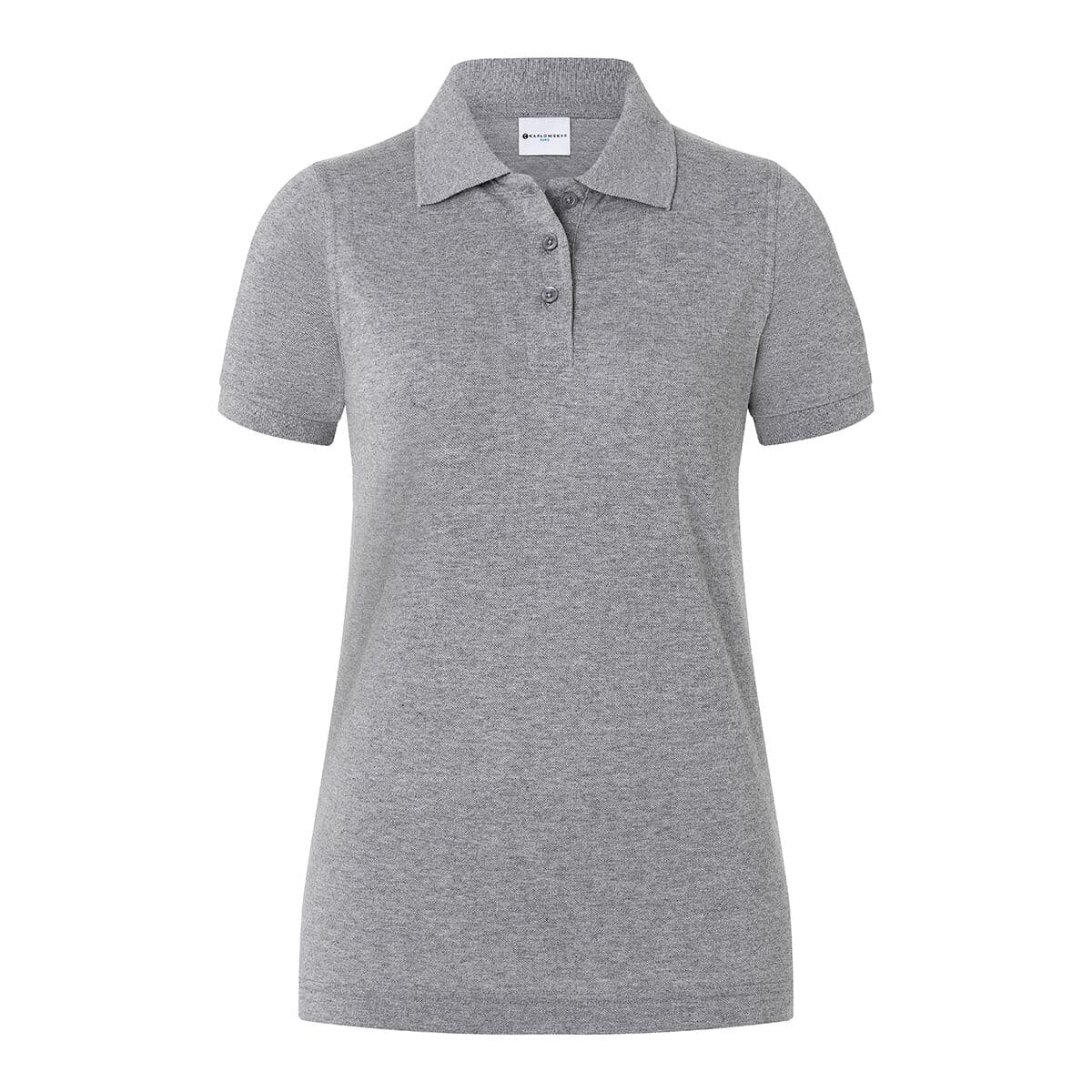 (6 Stück) KARLOWSKY | Damen Workwear Poloshirt Basic - Hellgrau - Größe: S