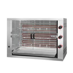 Elektro Hähnchengrill - 14,4kW - mit 3 Spießen für bis zu 18 Hähnchen